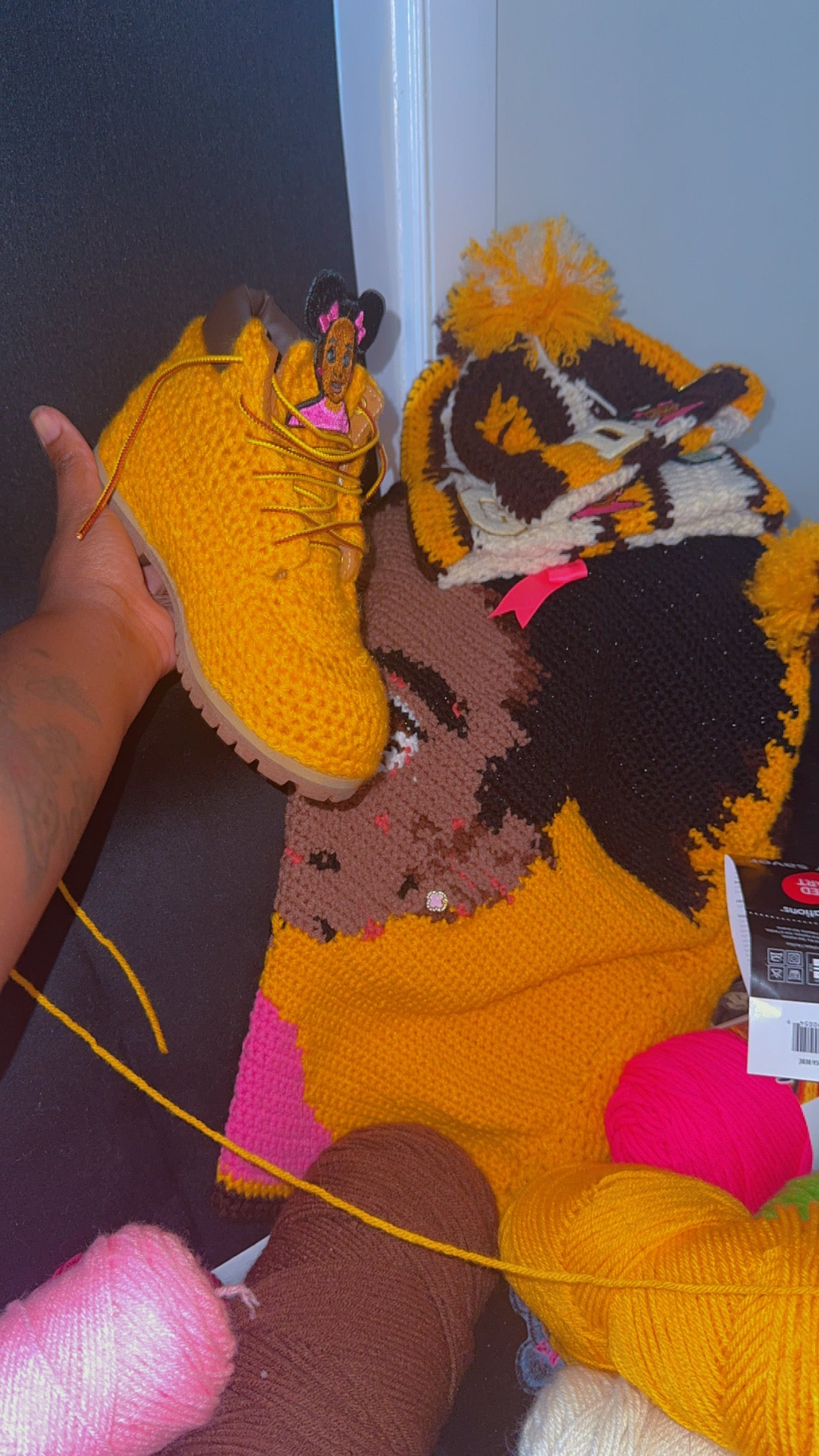 Crochet timberlands kids