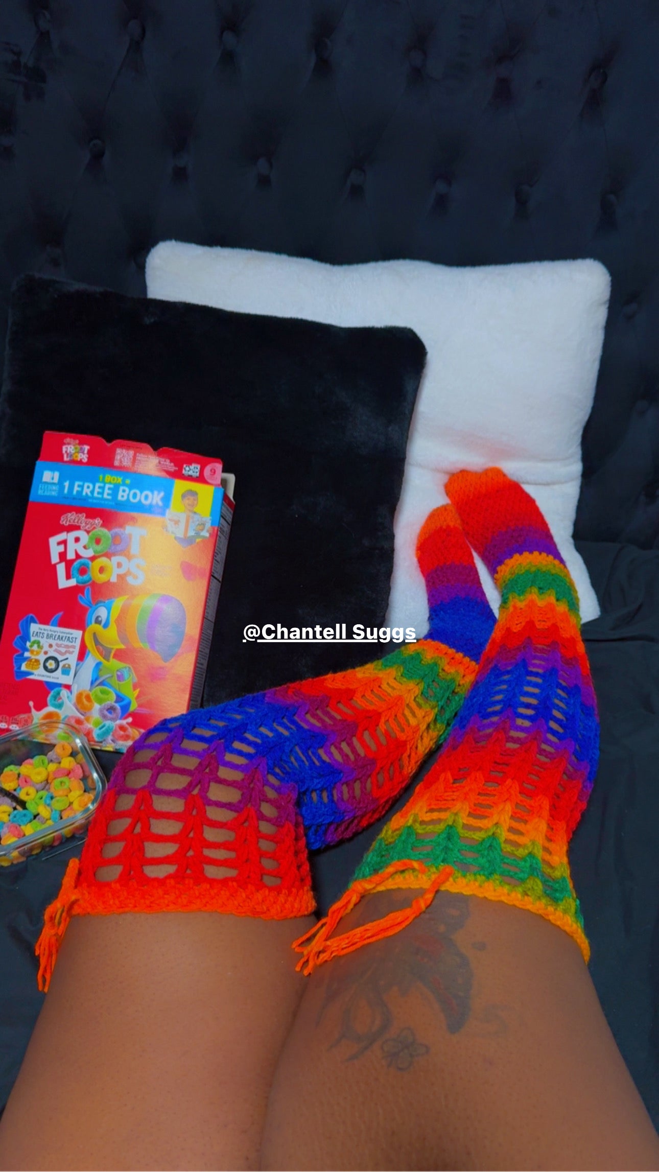 Frootloopzz crochet socks