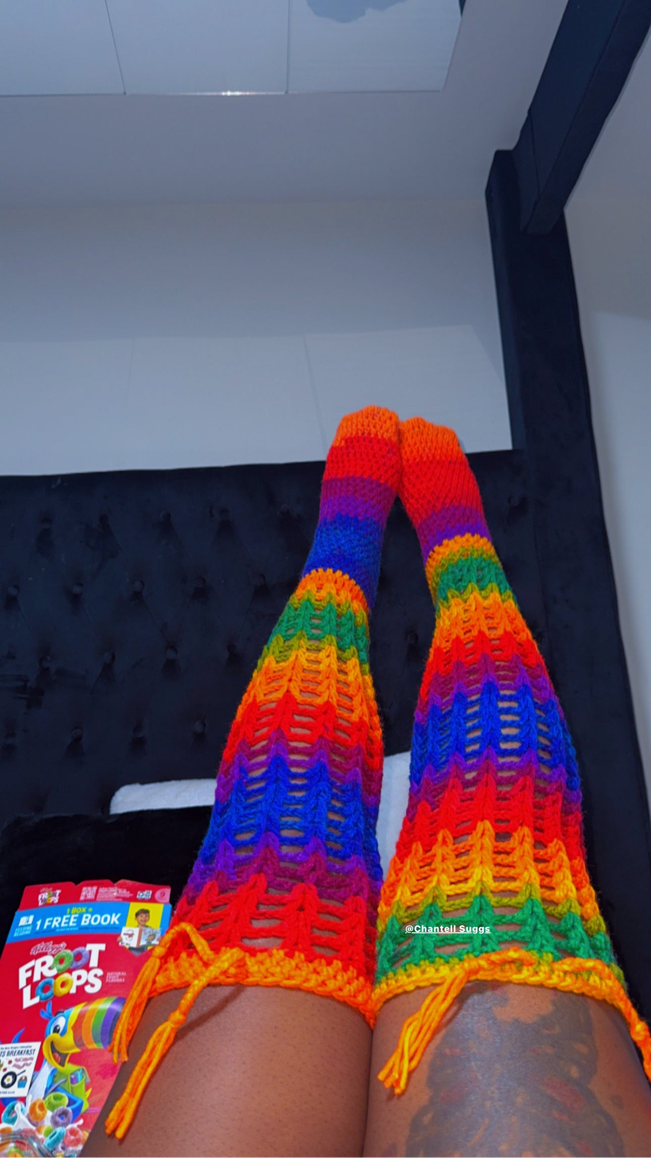 Frootloopzz crochet socks