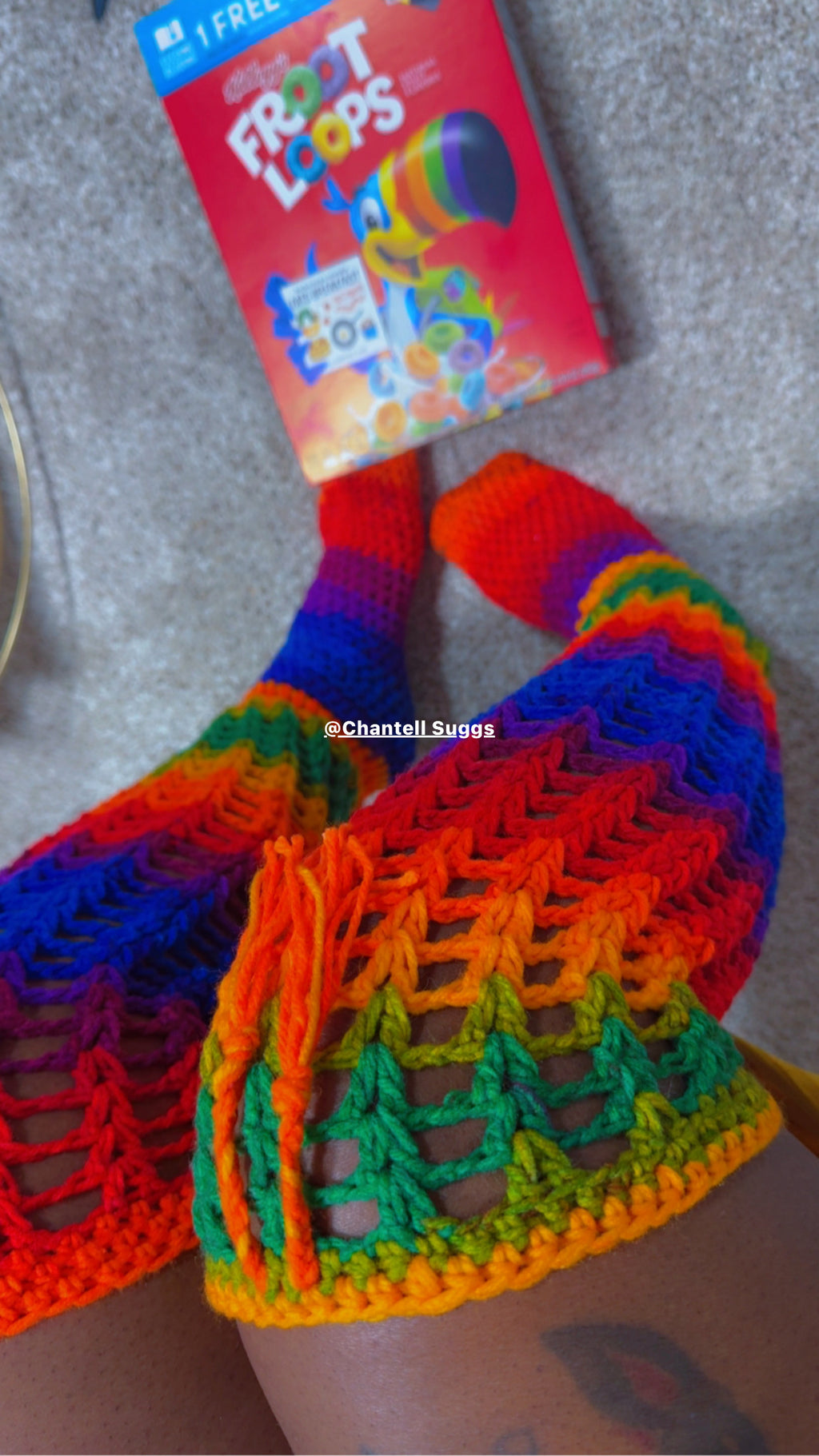 Frootloopzz crochet socks