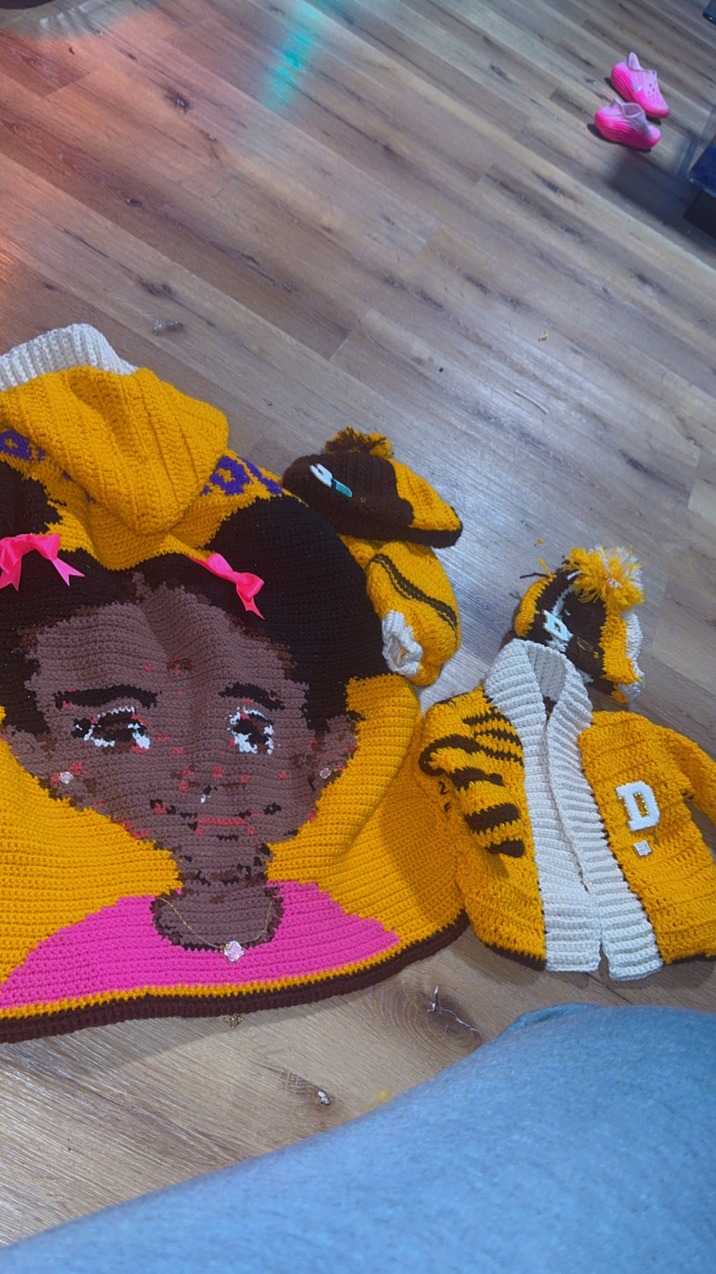 3D crochet sweater toddlers